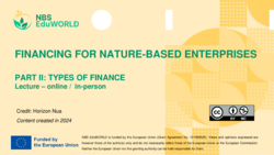 Financing for Nature-based Enterprises: PART II