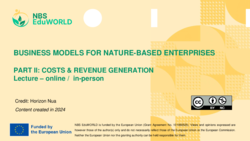 Business models for Nature-based Enterprises: PART II