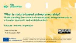 What is nature-based entrepreneurship? 